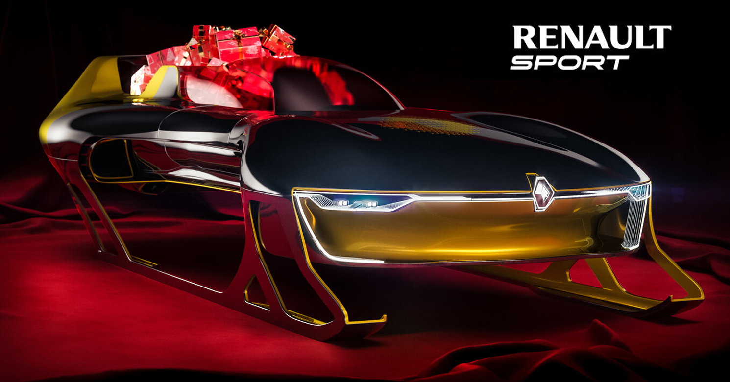 santa sleigh Renault